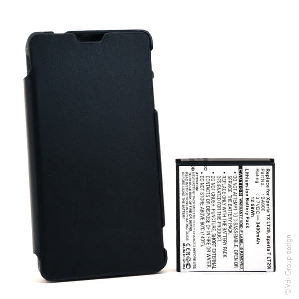 NX - Batterie téléphone, smartphone, GSM pour Sony Ericsson 3.7V 3400mAh