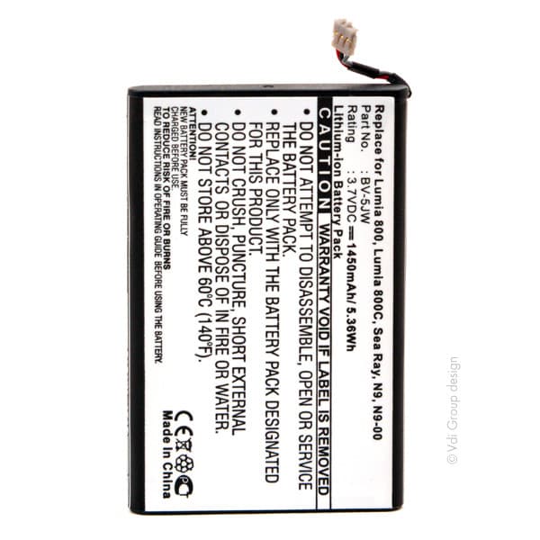 NX - Batterie téléphone, smartphone, GSM pour Nokia 3.7V 1450mAh