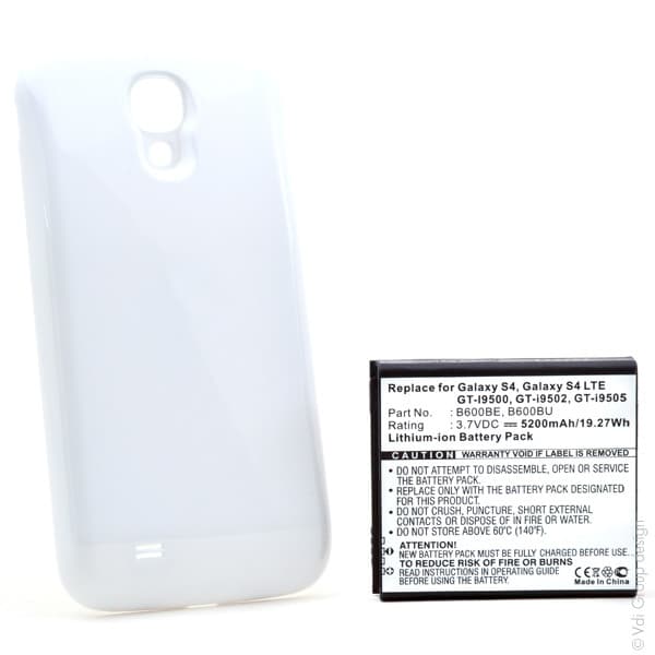 NX - Batterie téléphone, smartphone, GSM pour Samsung 3.7V 5200mAh
