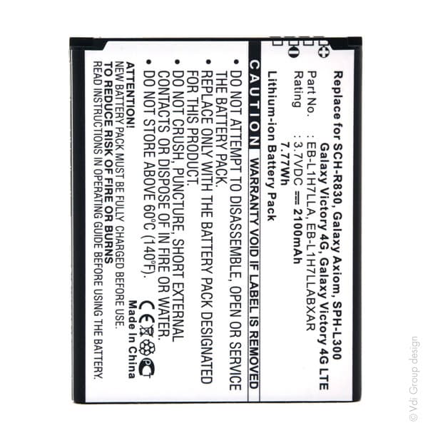 NX - Batterie téléphone, smartphone, GSM pour Samsung 3.7V 2100mAh