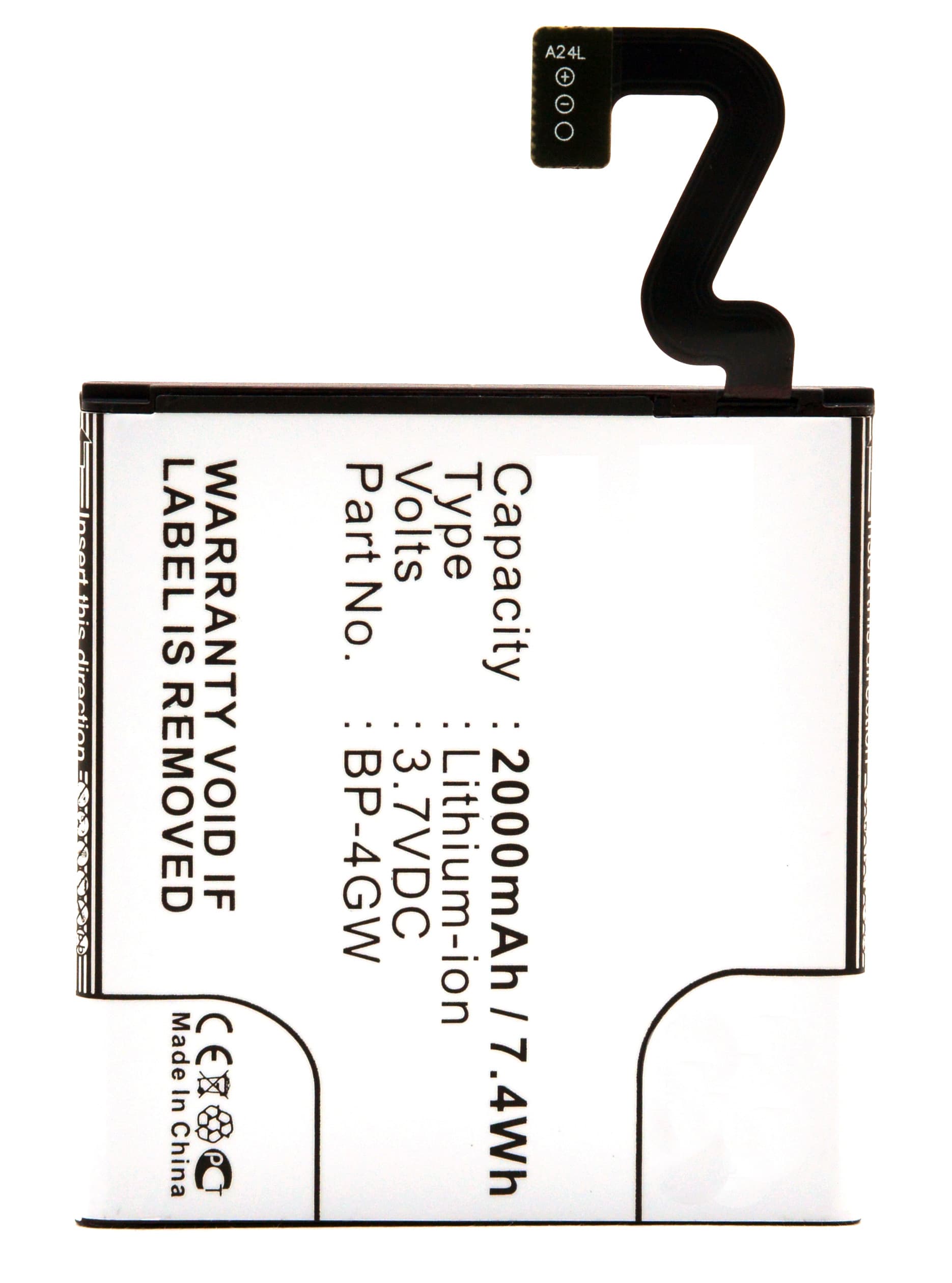 NX - Batterie téléphone, smartphone, GSM pour Nokia 3.7V 2000mAh