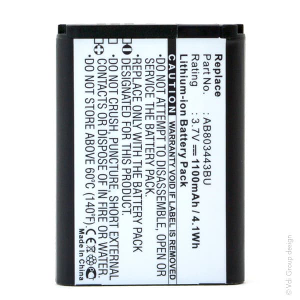 NX - Batterie téléphone, smartphone, GSM pour Samsung 3.7V 1100mAh