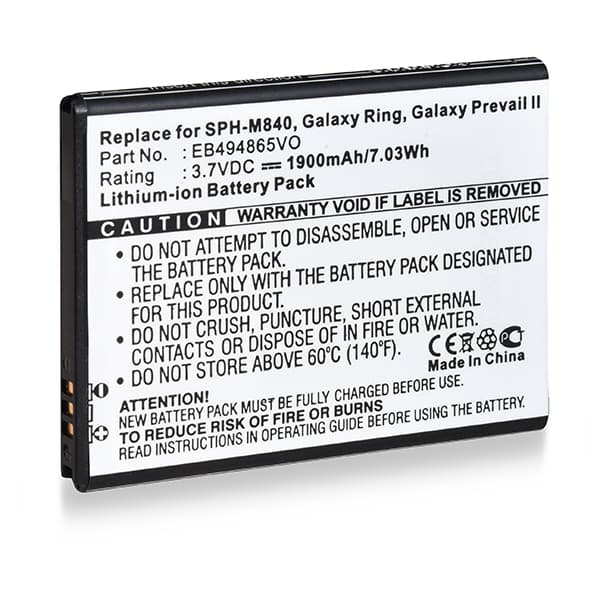 NX - Batterie téléphone, smartphone, GSM pour Samsung 3.7V 1900mAh