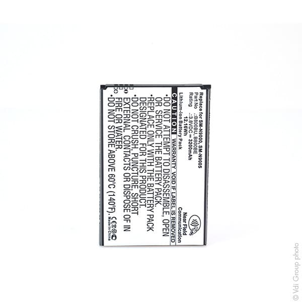 NX - Batterie téléphone, smartphone, GSM pour Samsung Galaxy Note 3 3.8V 3200mAh