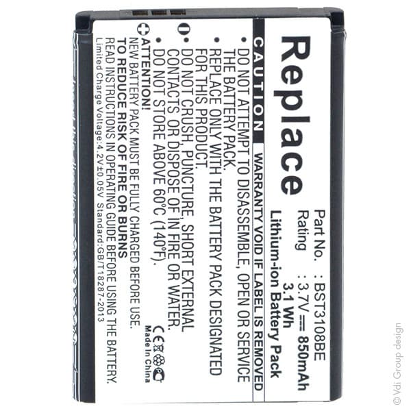 NX - Batterie téléphone, smartphone, GSM pour Samsung 3.7V 700mAh