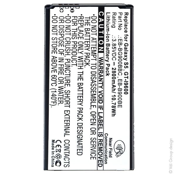 NX - Batterie téléphone, smartphone, GSM pour Samsung 3.85V 2800mAh
