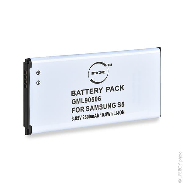 NX - Batterie téléphone, smartphone, GSM pour Samsung S5 3.85V 2800mAh