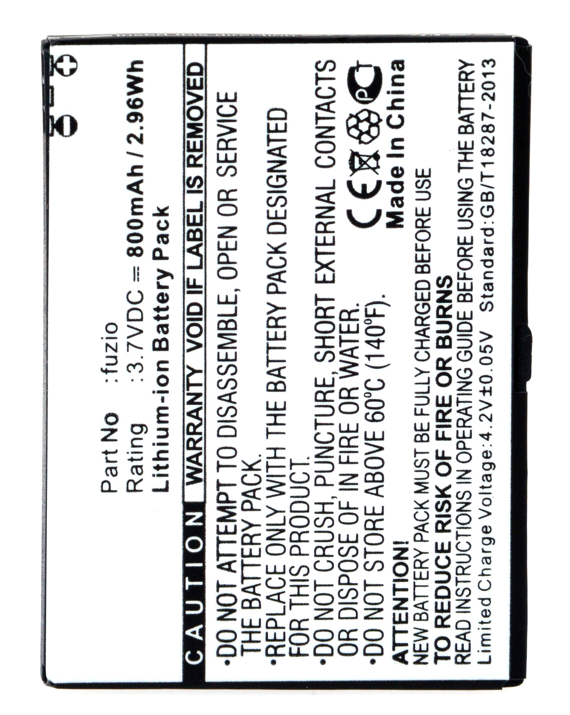 NX - Batterie téléphone, smartphone, GSM pour Wiko Fuzio 3.7V 800mAh