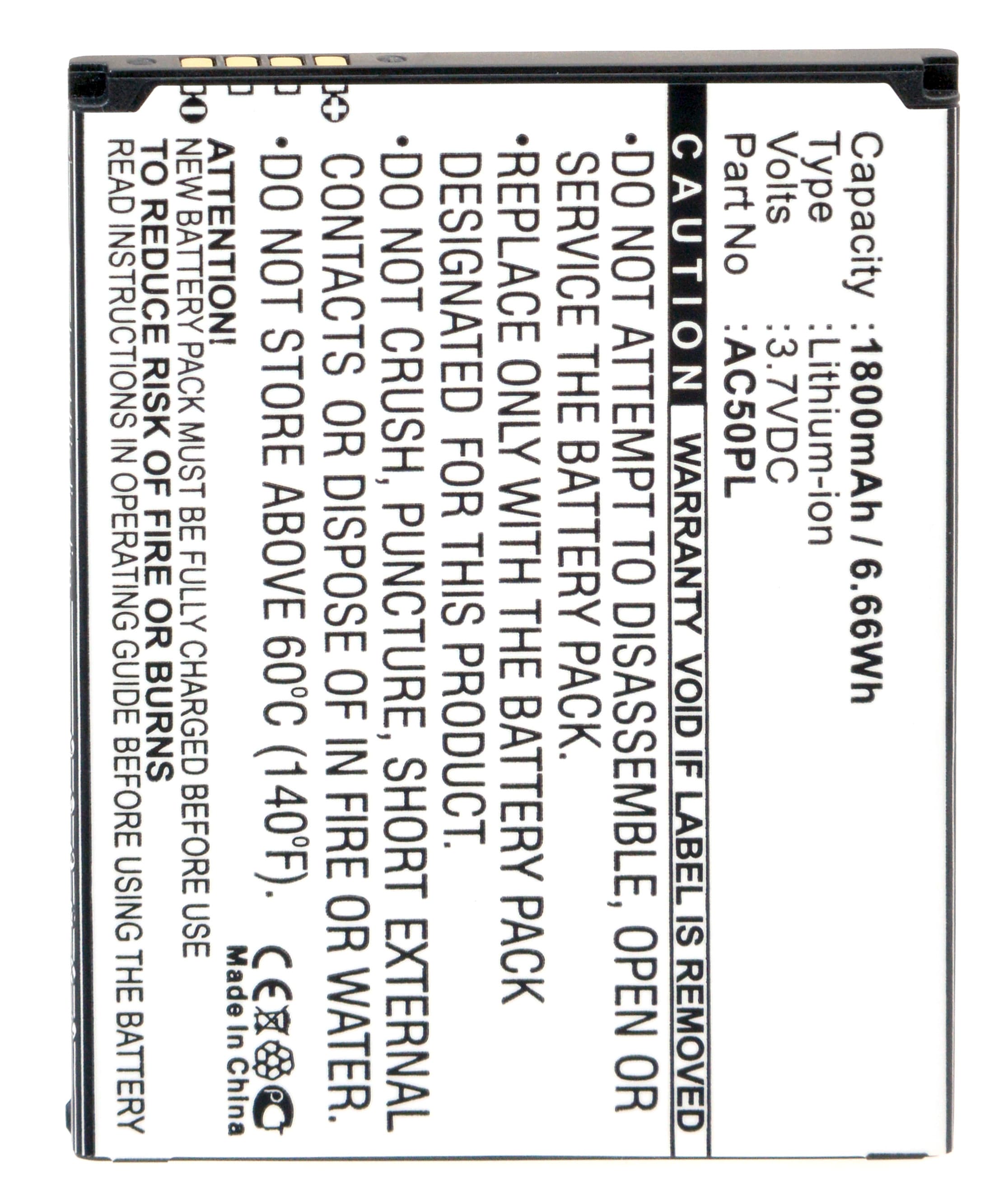 NX - Batterie téléphone, smartphone, GSM pour Archos 3.7V 1800mAh
