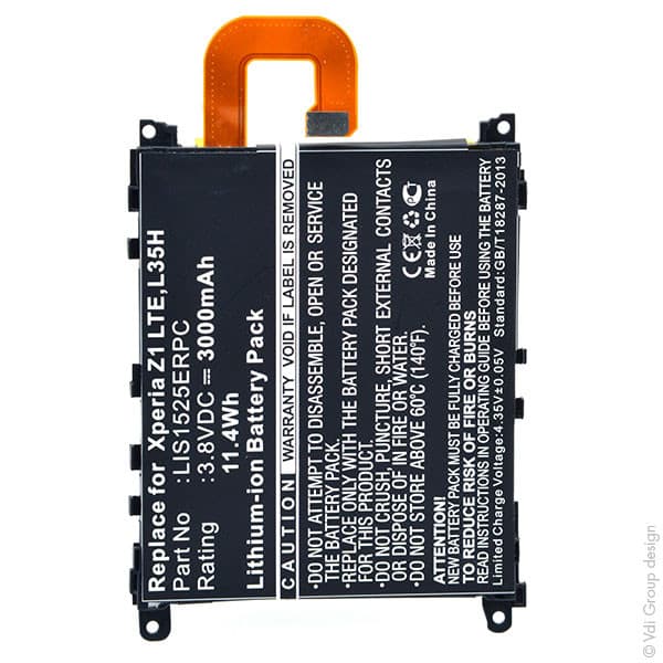 NX - Batterie téléphone, smartphone, GSM pour Sony Ericsson 3.8V 3000mAh