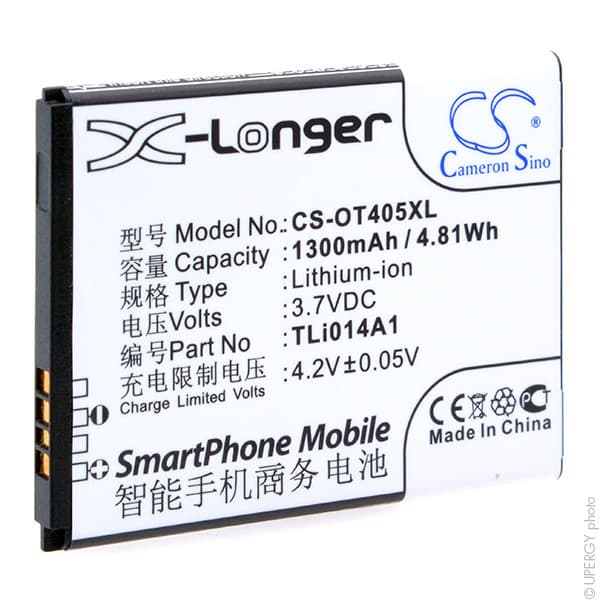 NX - Batterie téléphone, smartphone, GSM pour Vodafone 3.7V 1300mAh