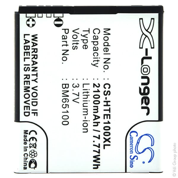 NX - Batterie téléphone, smartphone, GSM pour HTC 3.7V 2100mAh