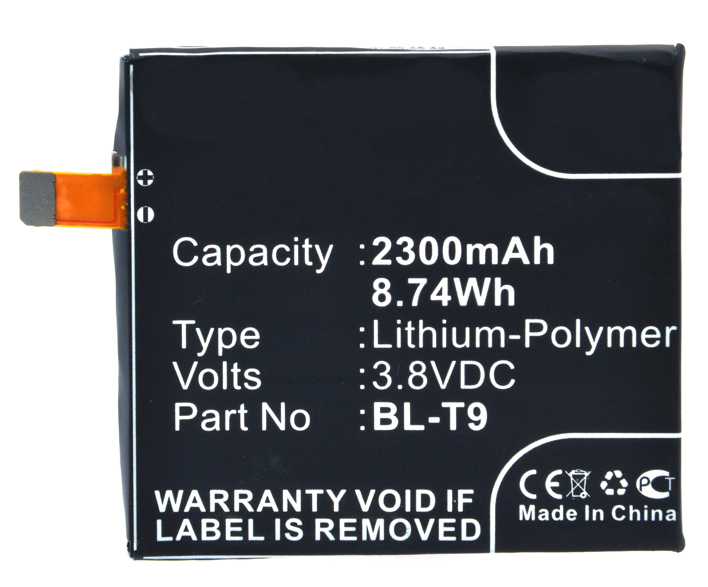 NX - Batterie téléphone, smartphone, GSM pour LG 3.8V 2300mAh