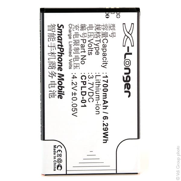NX - Batterie téléphone, smartphone, GSM pour Coolpad 3.7V 1700mAh
