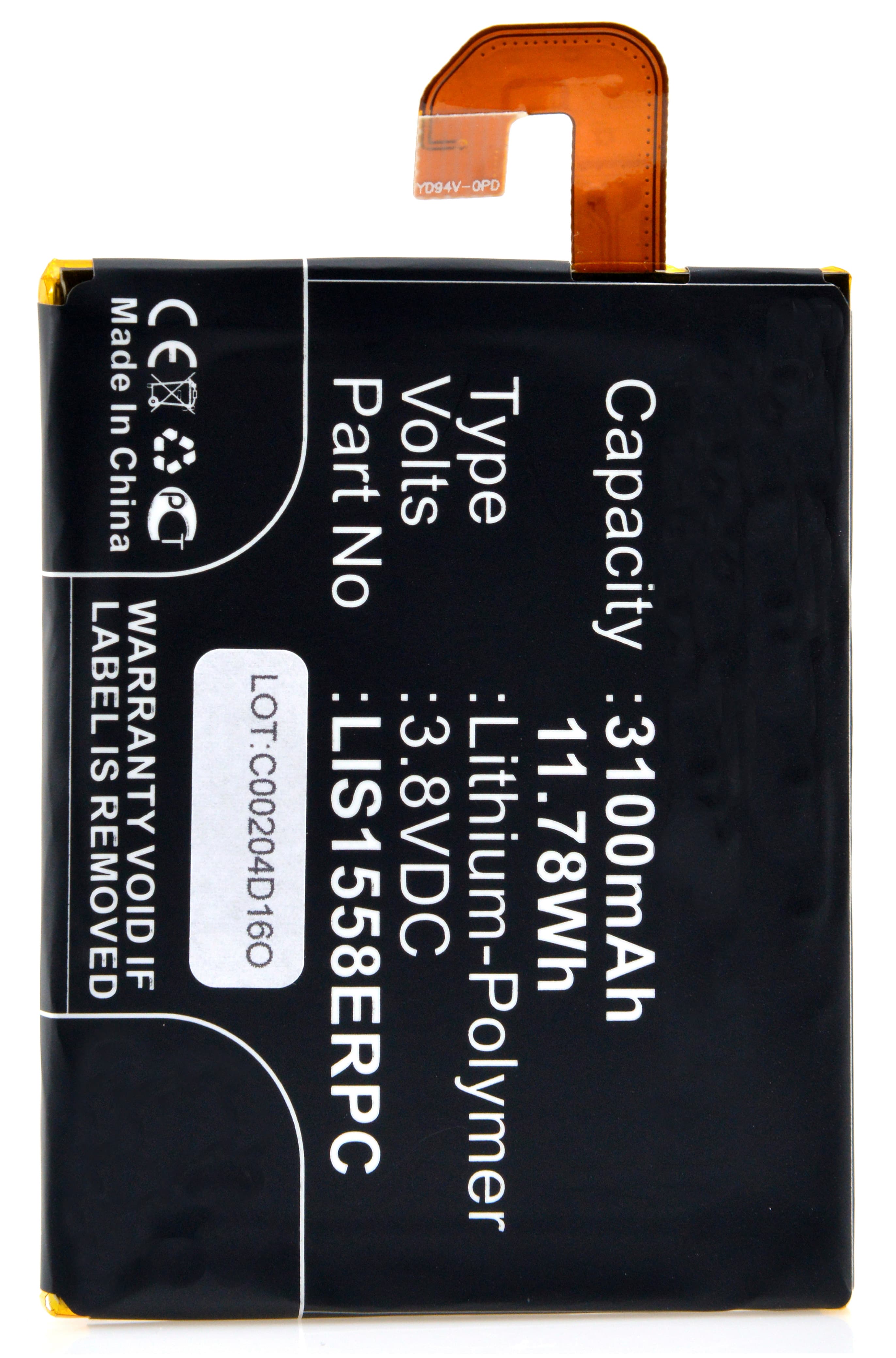 NX - Batterie téléphone, smartphone, GSM pour Sony Ericsson 3.8V 3100mAh