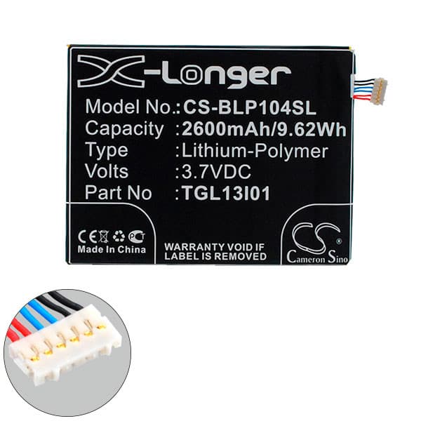 NX - Batterie téléphone, smartphone, GSM pour Wiko 3.7V 2600mAh
