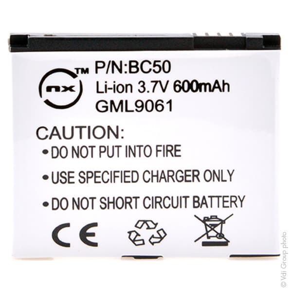 NX - Batterie téléphone, smartphone, GSM pour Motorola 3.7V 650mAh