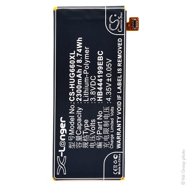 NX - Batterie téléphone, smartphone, GSM pour Huawei 3.8V 2300mAh