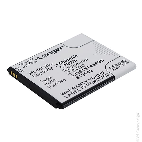 NX - Batterie téléphone, smartphone, GSM pour Amazing 3.8V 1500mAh