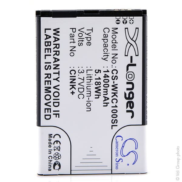 NX - Batterie téléphone, smartphone, GSM pour Wiko 3.7V 1400mAh