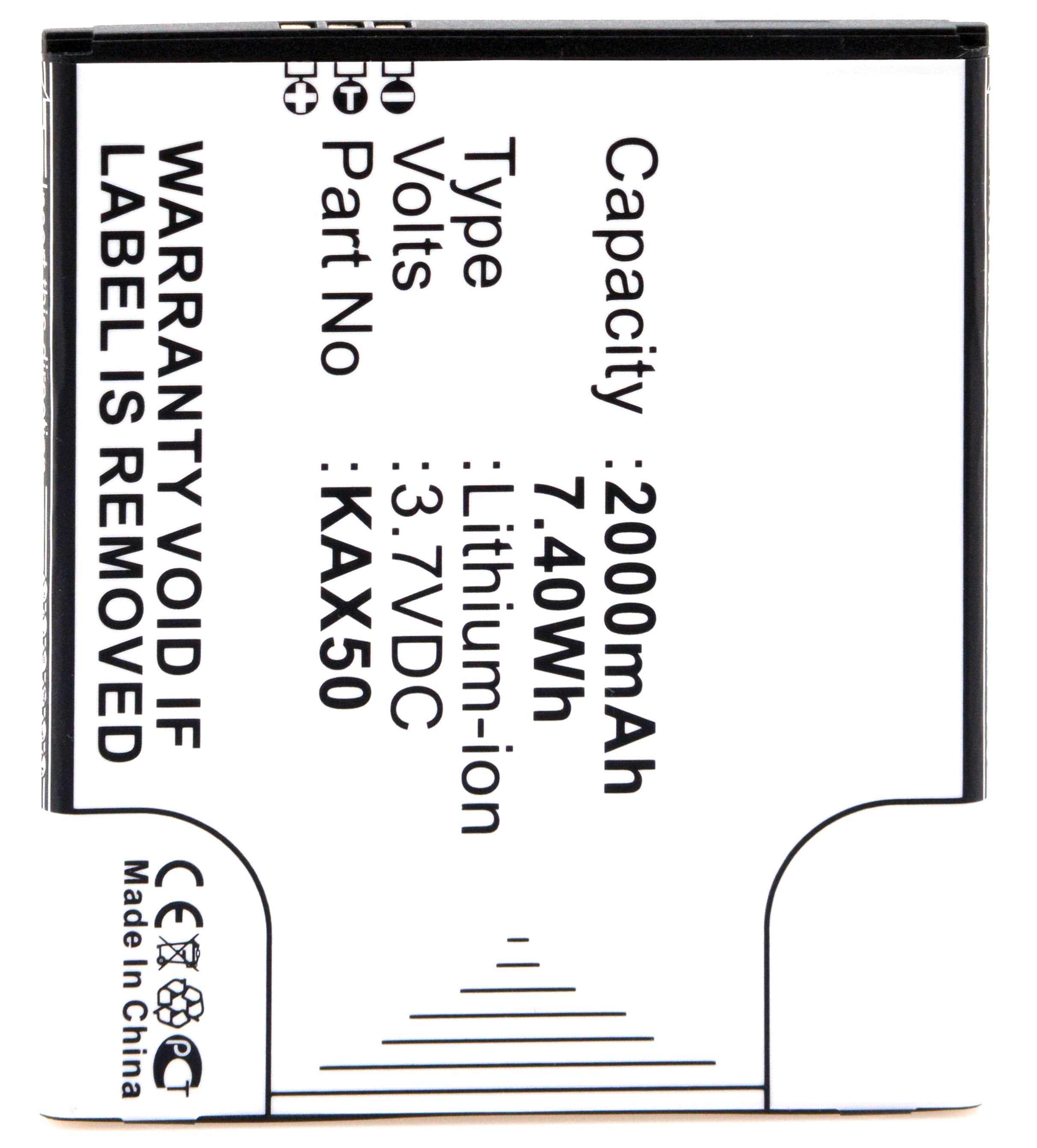 NX - Batterie téléphone, smartphone, GSM pour Kazam 3.7V 2000mAh
