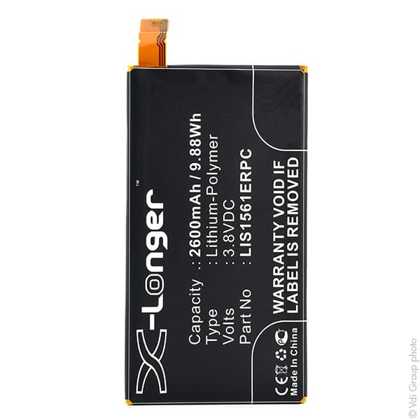 NX - Batterie téléphone, smartphone, GSM pour Sony Ericsson 3.8V 2600mAh