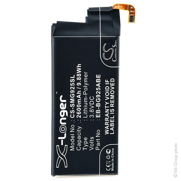 NX - Batterie téléphone, smartphone, GSM pour Samsung 3.8V 2600mAh