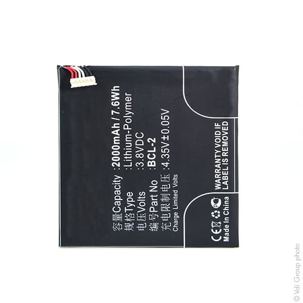 NX - Batterie téléphone, smartphone, GSM pour Lava 3.8V 2000mAh