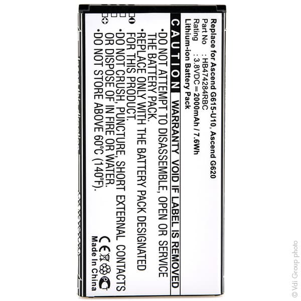 NX - Batterie téléphone, smartphone, GSM pour Huawei 3.8V 2000mAh