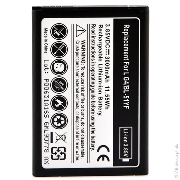 NX - Batterie téléphone, smartphone, GSM pour LG 3.85V 3000mAh