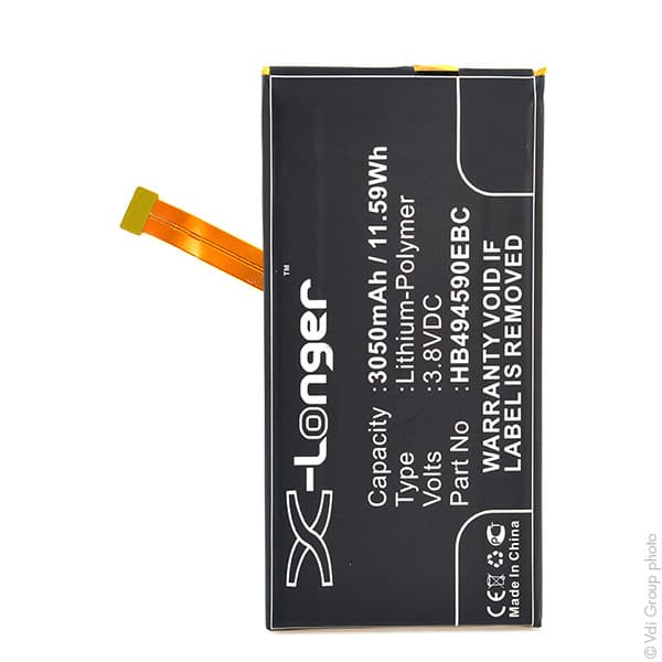 NX - Batterie téléphone, smartphone, GSM pour Huawei 3.8V 3050mAh