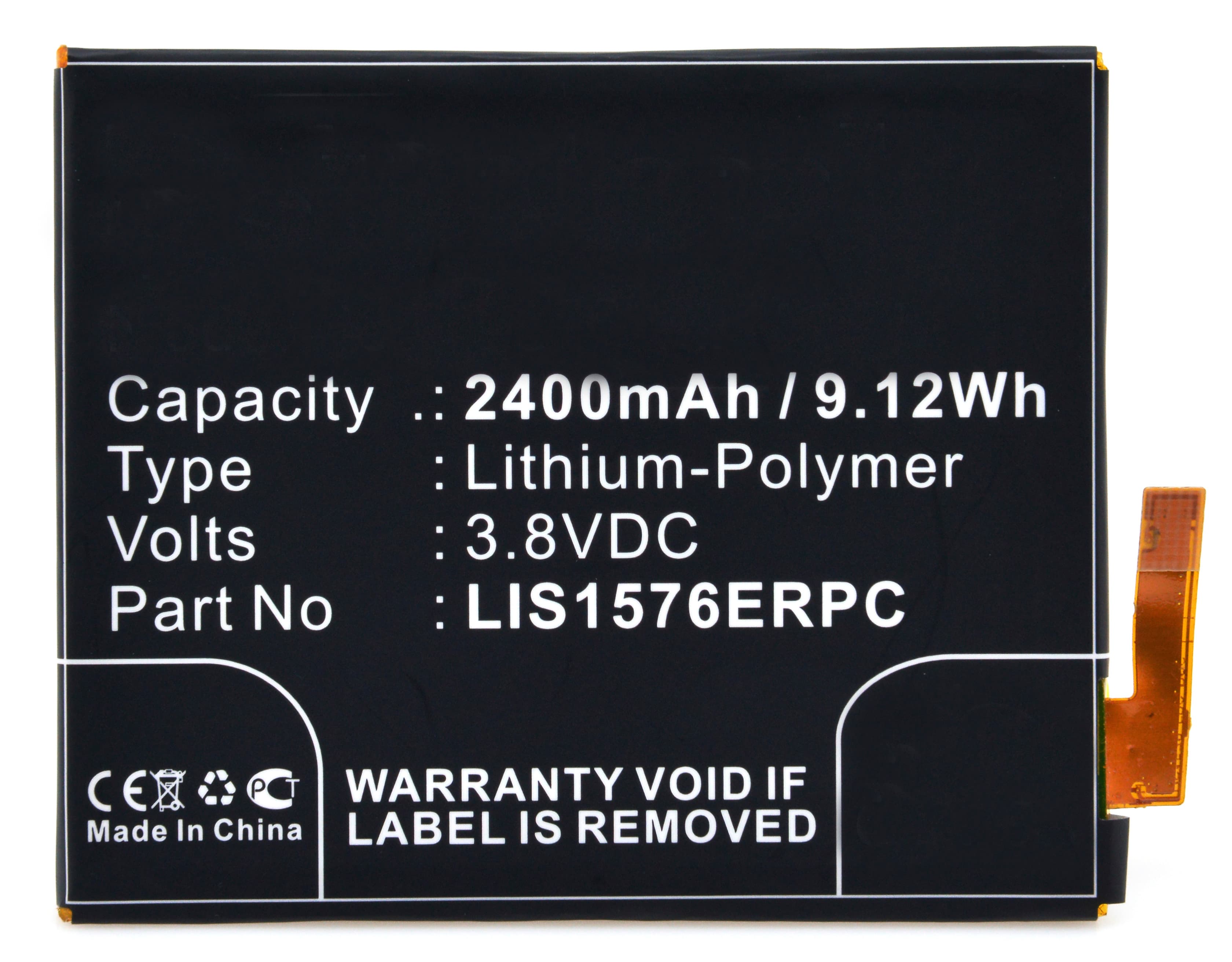 NX - Batterie téléphone, smartphone, GSM pour Sony Ericsson 3.8V 2400mAh
