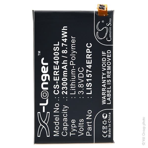 NX - Batterie téléphone, smartphone, GSM pour Sony Ericsson 3.8V 2300mAh