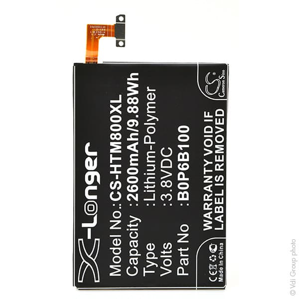NX - Batterie téléphone, smartphone, GSM pour HTC 3.8V 2600mAh