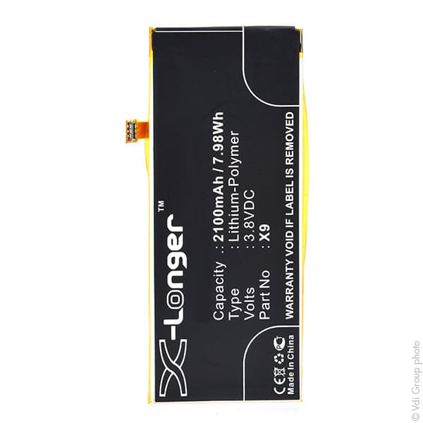NX - Batterie téléphone, smartphone, GSM pour Saga 3.8V 2100mAh