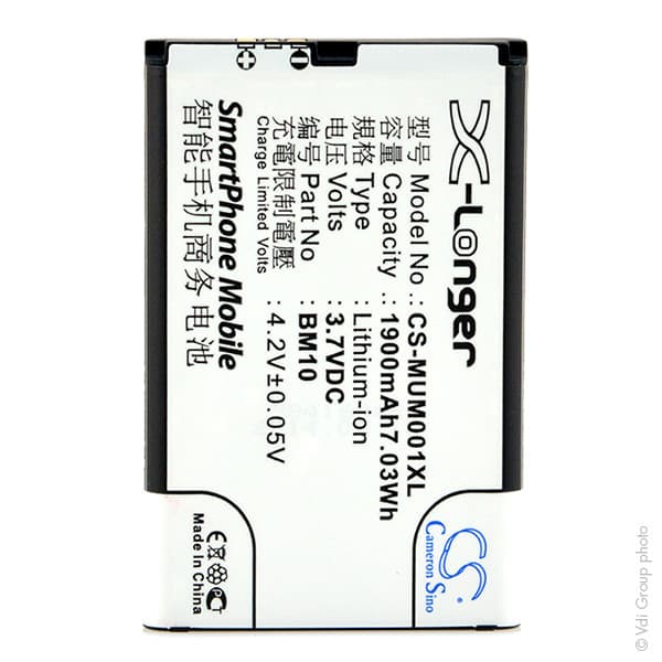 NX - Batterie téléphone, smartphone, GSM pour Xiaomi 3.7V 1900mAh