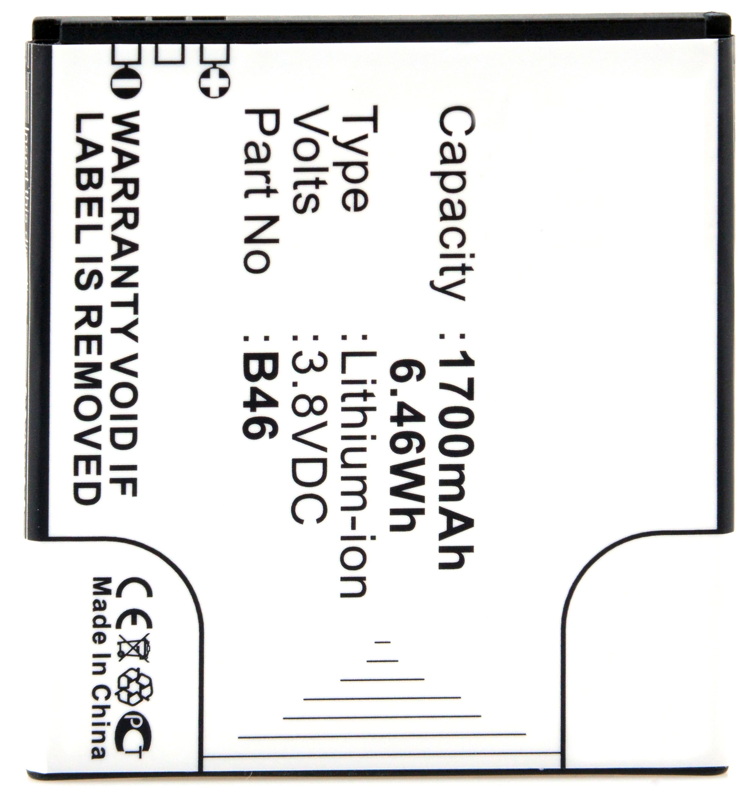 NX - Batterie téléphone, smartphone, GSM pour BQ 3.8V 1700mAh