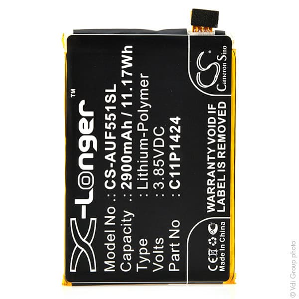 NX - Batterie téléphone, smartphone, GSM pour Asus 3.85V 2900mAh