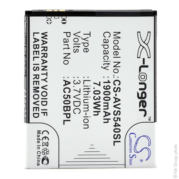 NX - Batterie téléphone, smartphone, GSM pour Archos 3.7V 1900mAh