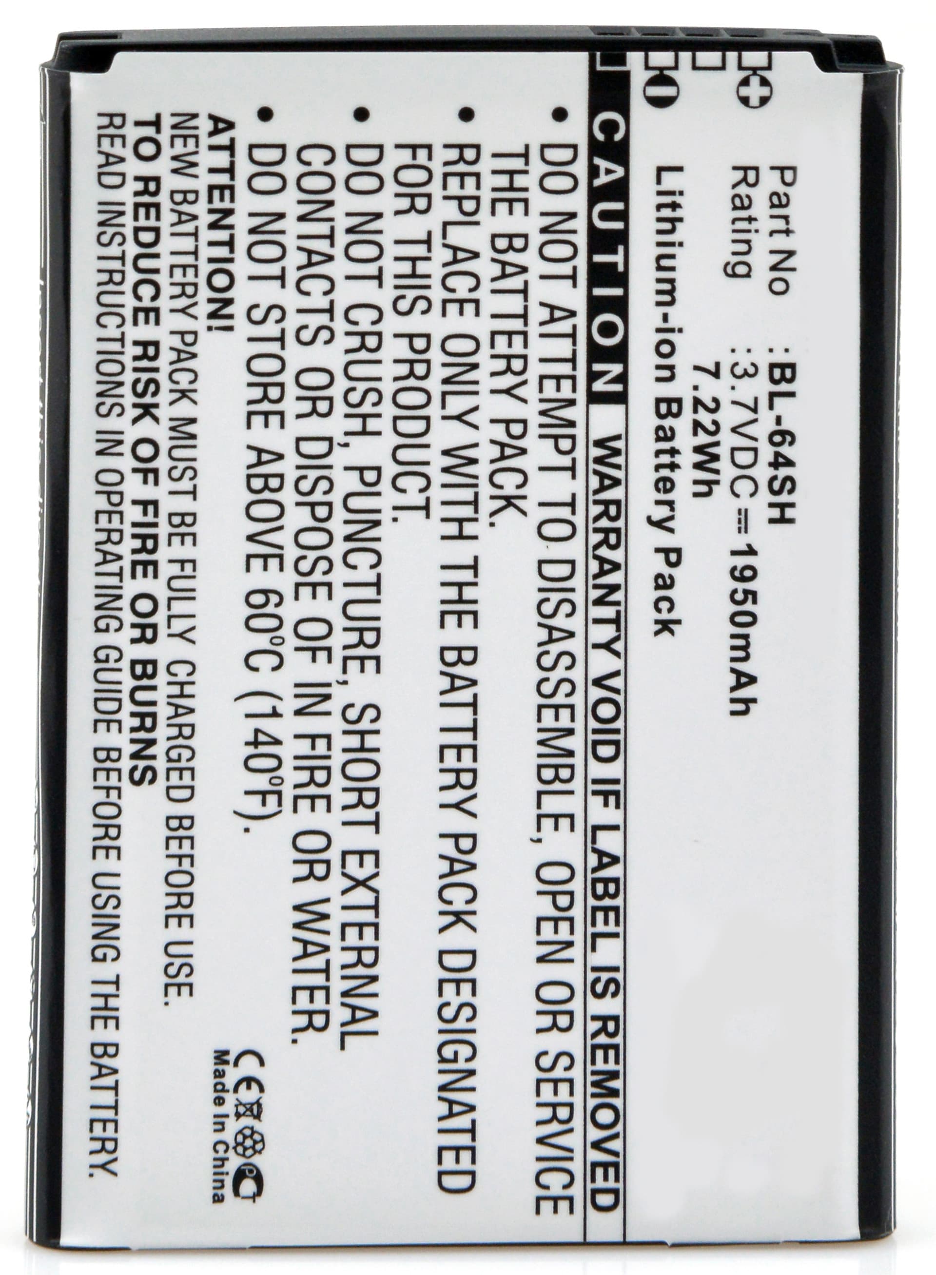 NX - Batterie téléphone, smartphone, GSM pour LG 3.7V 1950mAh
