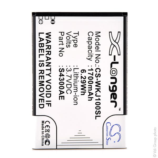 NX - Batterie téléphone, smartphone, GSM pour Wiko 3.7V 1700mAh