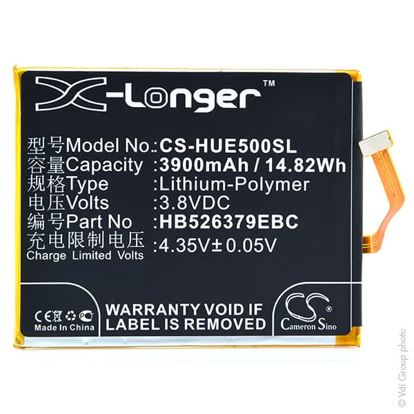 NX - Batterie téléphone, smartphone, GSM pour Huawei 3.8V 3900mAh
