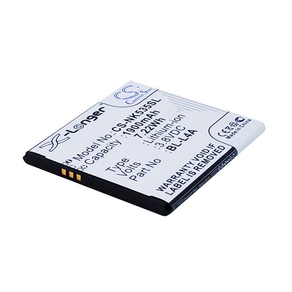 NX - Batterie téléphone, smartphone, GSM pour Microsoft 3.8V 1900mAh