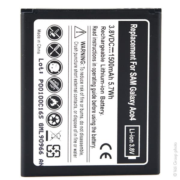 NX - Batterie téléphone, smartphone, GSM pour Samsung 3.8V 1500mAh