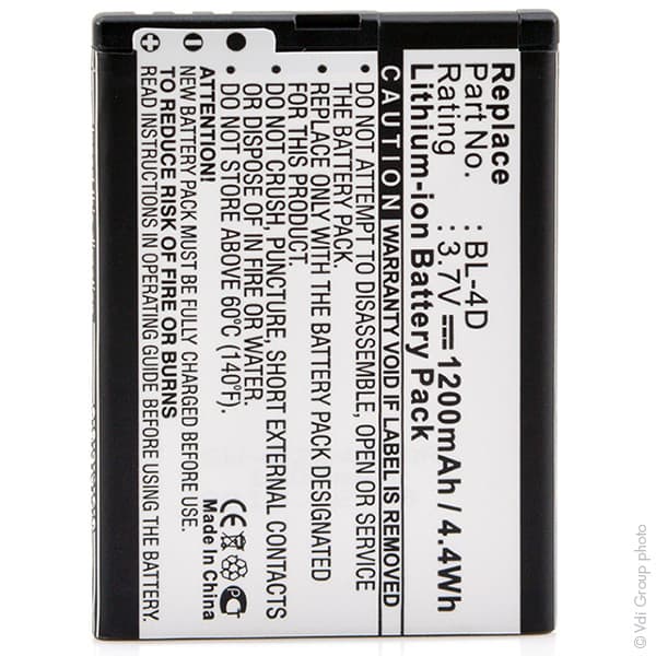 NX - Batterie téléphone, smartphone, GSM pour Nexian 3.7V 1200mAh