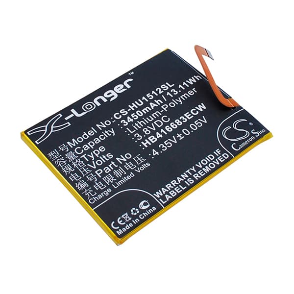 NX - Batterie téléphone, smartphone, GSM pour Huawei 3.8V 3450mAh