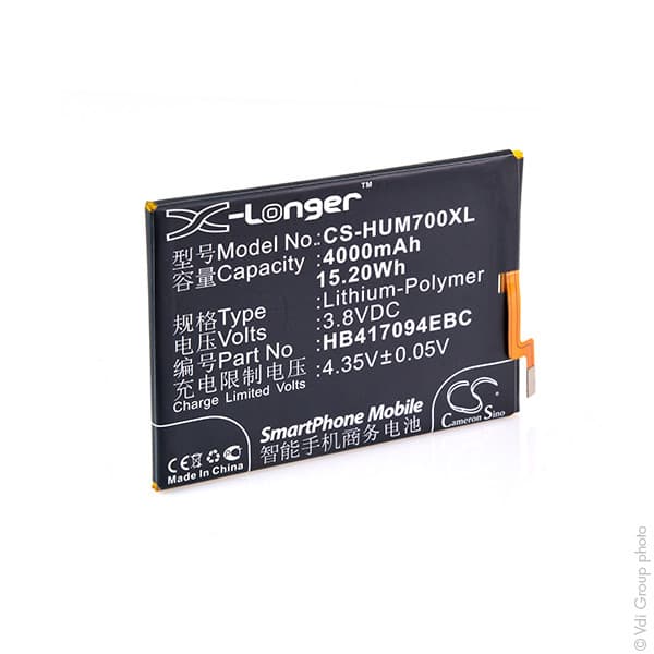NX - Batterie téléphone, smartphone, GSM pour Huawei 3.8V 4000mAh