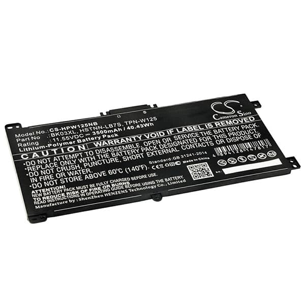 NX - Batterie ordinateur portable compatible HP 11.55V 3500mAh
