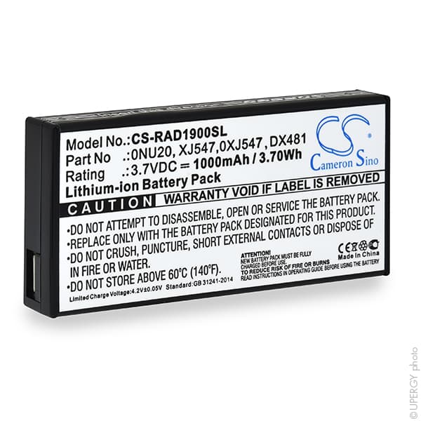 NX - Batterie ordinateur portable compatible DELL 3.7V 1000mAh