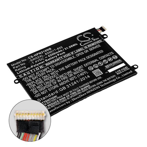 NX - Batterie tablette compatible HP 7.4V 4200mAh